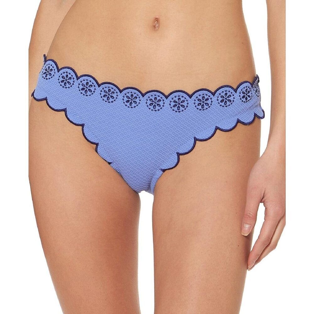 Jessica Simpson Bathing Suit Denim Hipster Bikini Bottom Large L NEW